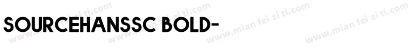 sourcehanssc bold字体转换